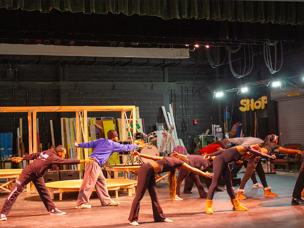 Students rehearse for Echoes of the Heart