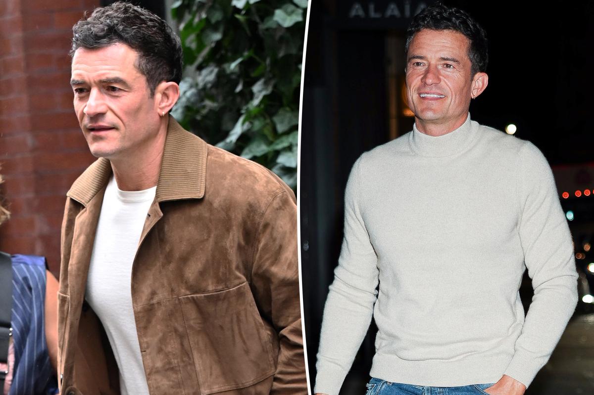 Orlando Bloom leads a conga line of 'power gays' for 49th birthday