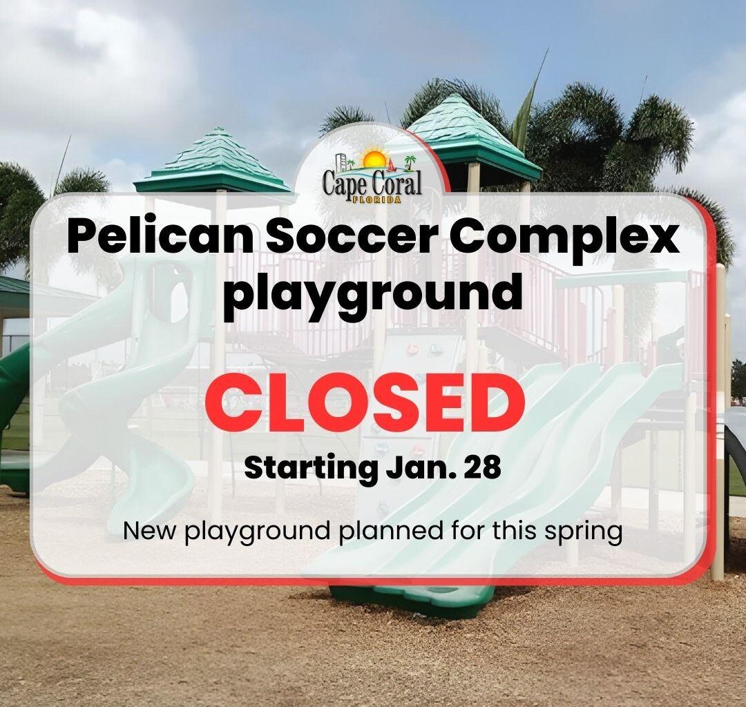 Temporary Playground Closure at Pelican Soccer Complex