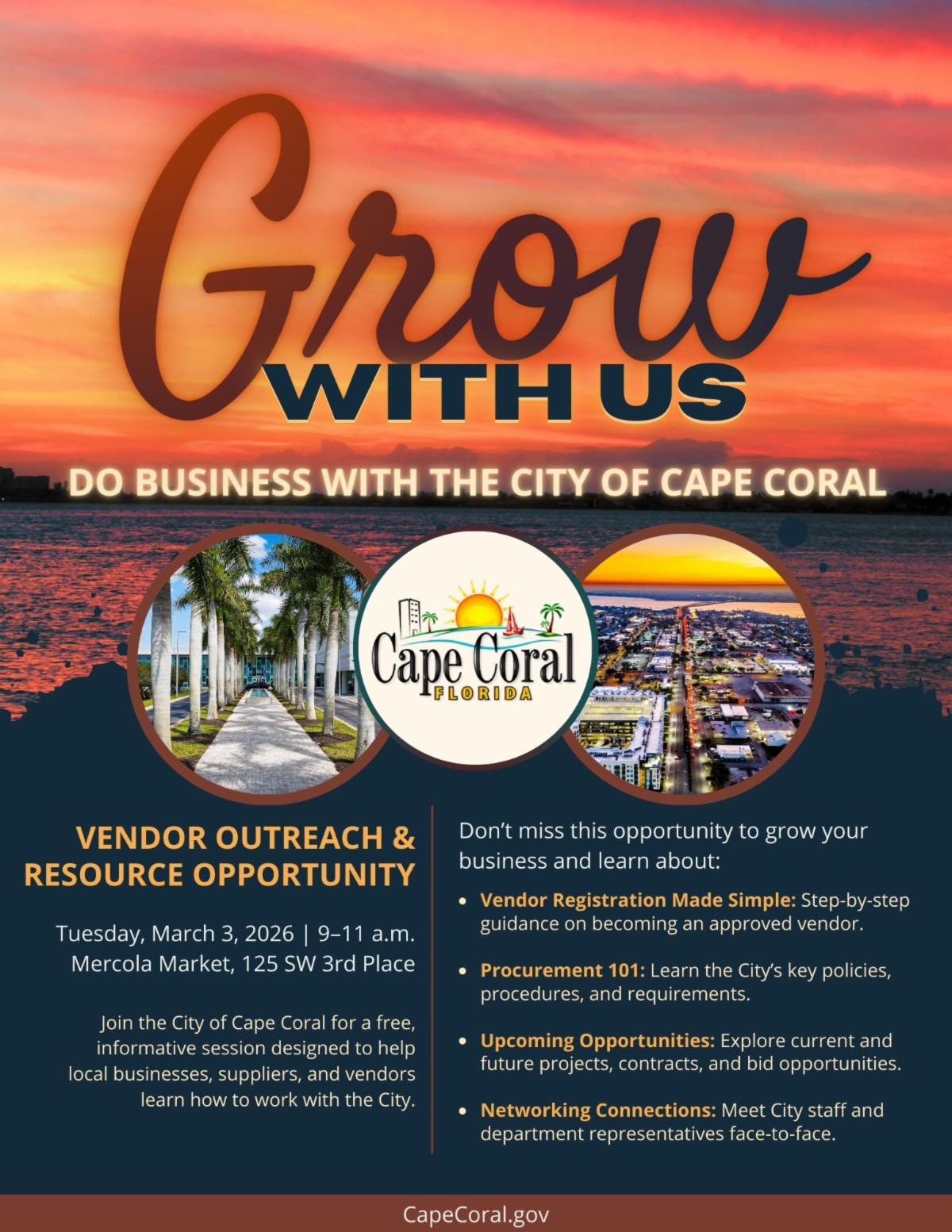 vendor outreach flyer