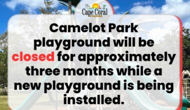 Temporary Playground Closure at Camelot Park