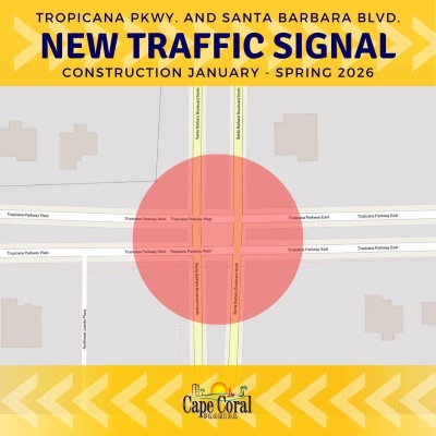 New Traffic Signal Coming to Tropicana and Santa Barbara
