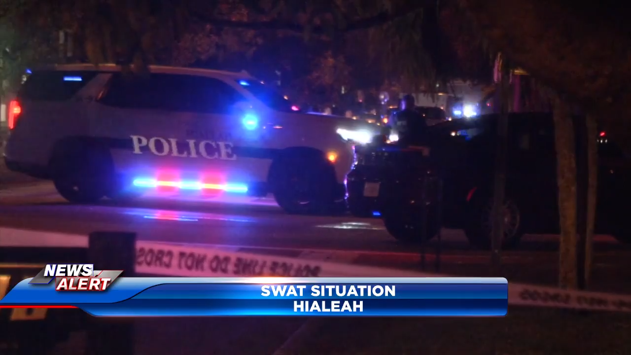 SWAT team responds to barricaded individual in Hialeah - WSVN 7News | Miami News, Weather, Sports