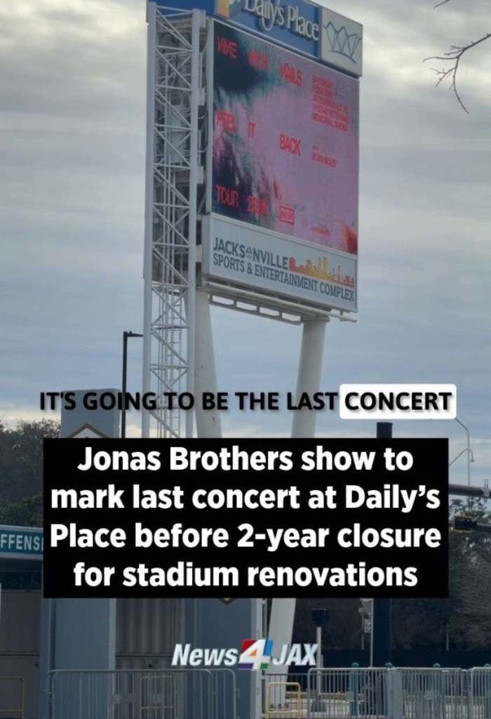 Jonas Brothers show to mark last concert at Daily’s Place before closure for stadium renovations