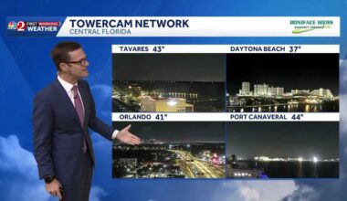 A cold New Year's Day in Central Florida; warmup on the way