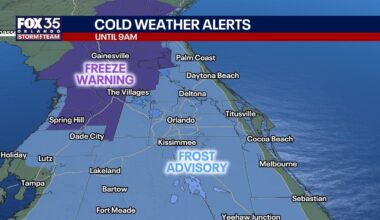 Orlando weather: Cool start to the new year for Central Florida ahead of weekend warmup