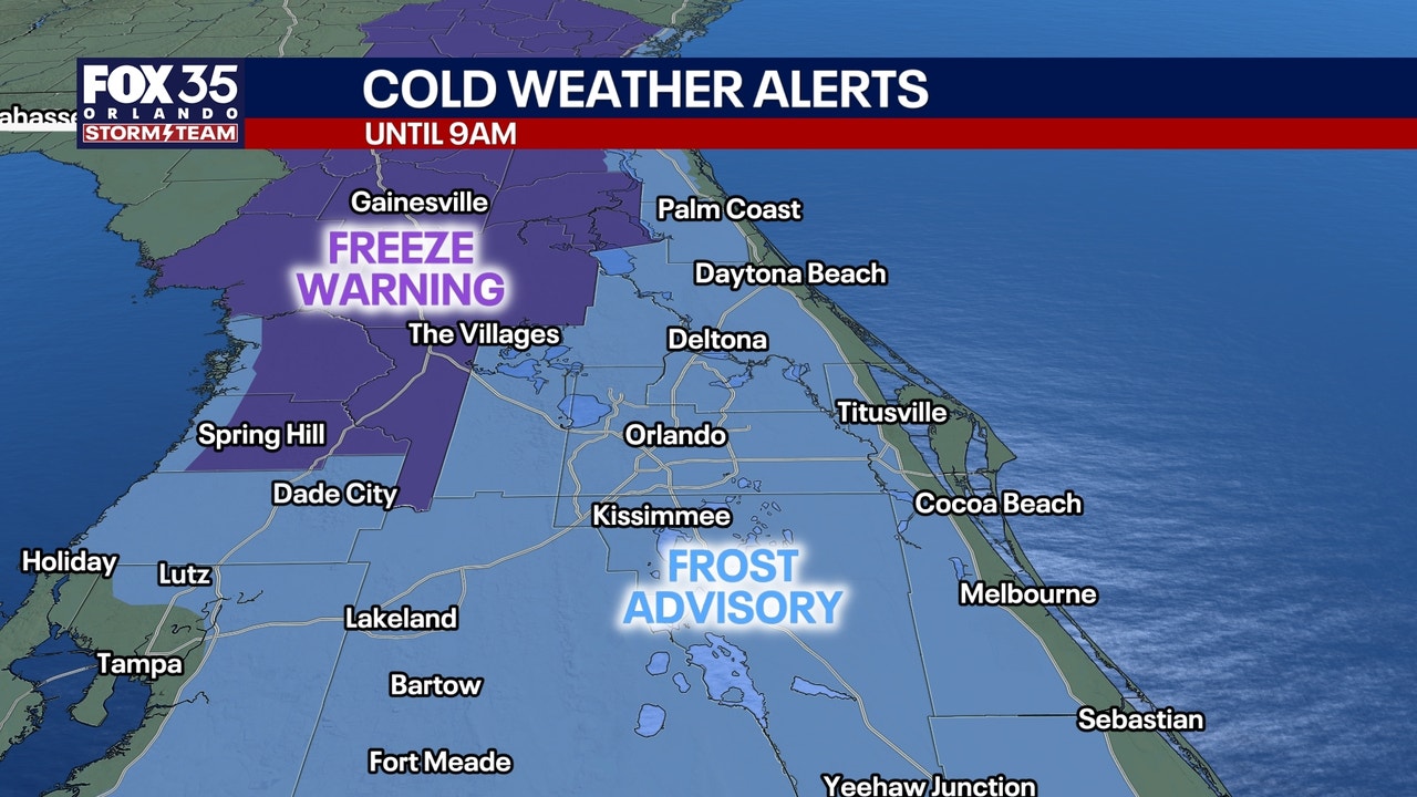 Orlando weather: Cool start to the new year for Central Florida ahead of weekend warmup