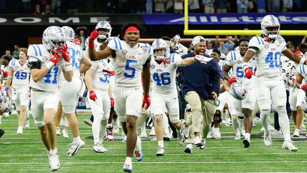 Ole Miss stuns Georgia in Sugar Bowl, advances to CFP semis