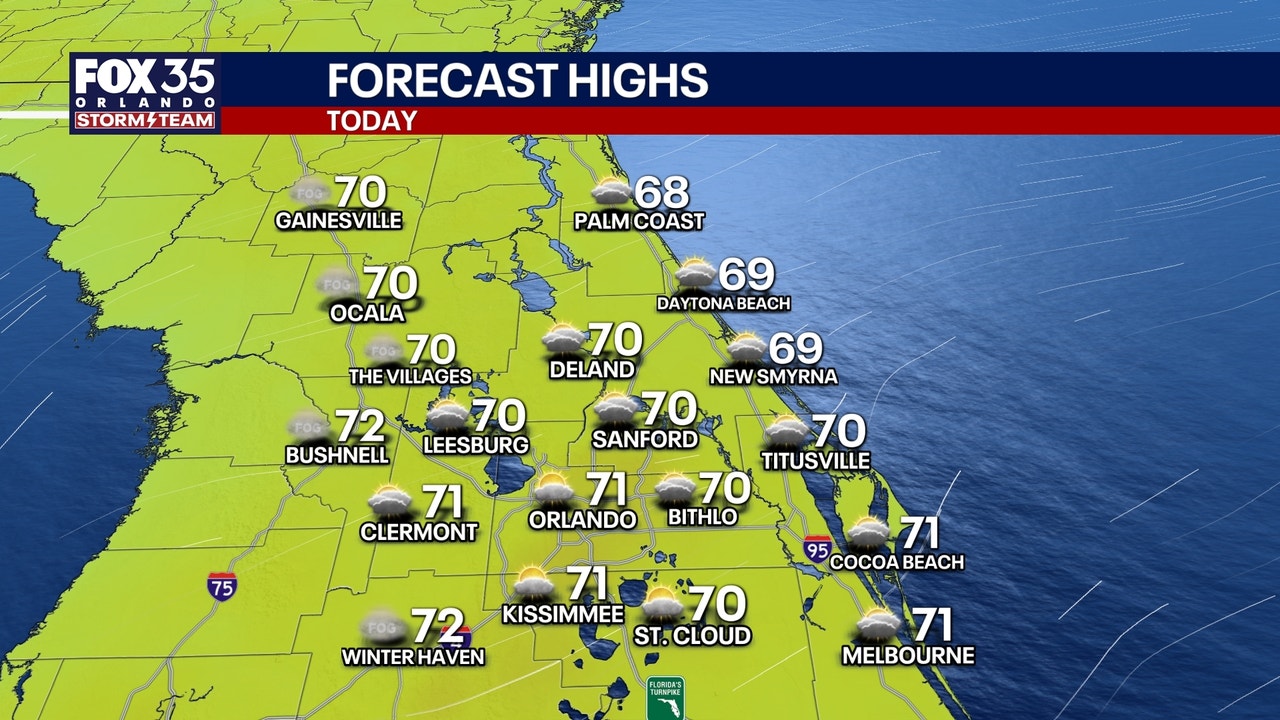 Orlando weather: Warmer temperatures return to Central Florida this weekend