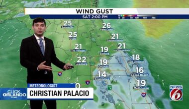 Scattered showers and breezy conditions hit Central Florida: Here’s what to expect