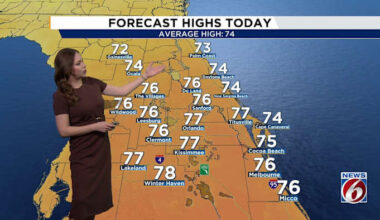 Warm week on tap in Central Florida. Any changes in sight?