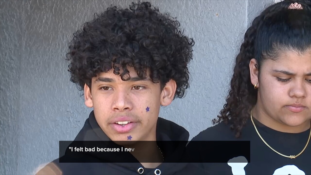 Yulando Álvarez speaking about the fire. 