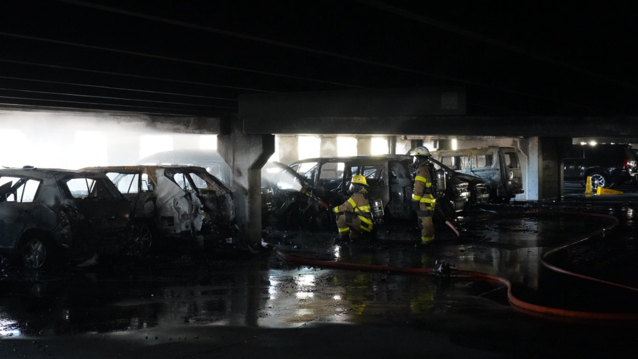 Tampa parking garage fire
