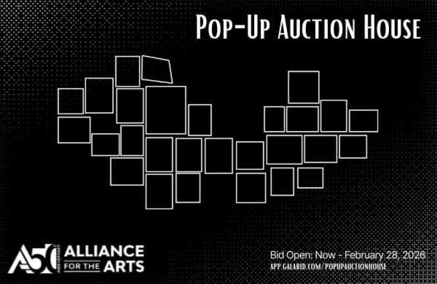 Alliance for the Arts Graphic for PopUp Auction.