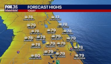 Orlando weather: Warm week ahead before another cooldown for Central Florida