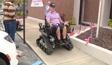 Tampa Bay Navy veteran receives wheelchair upgrade