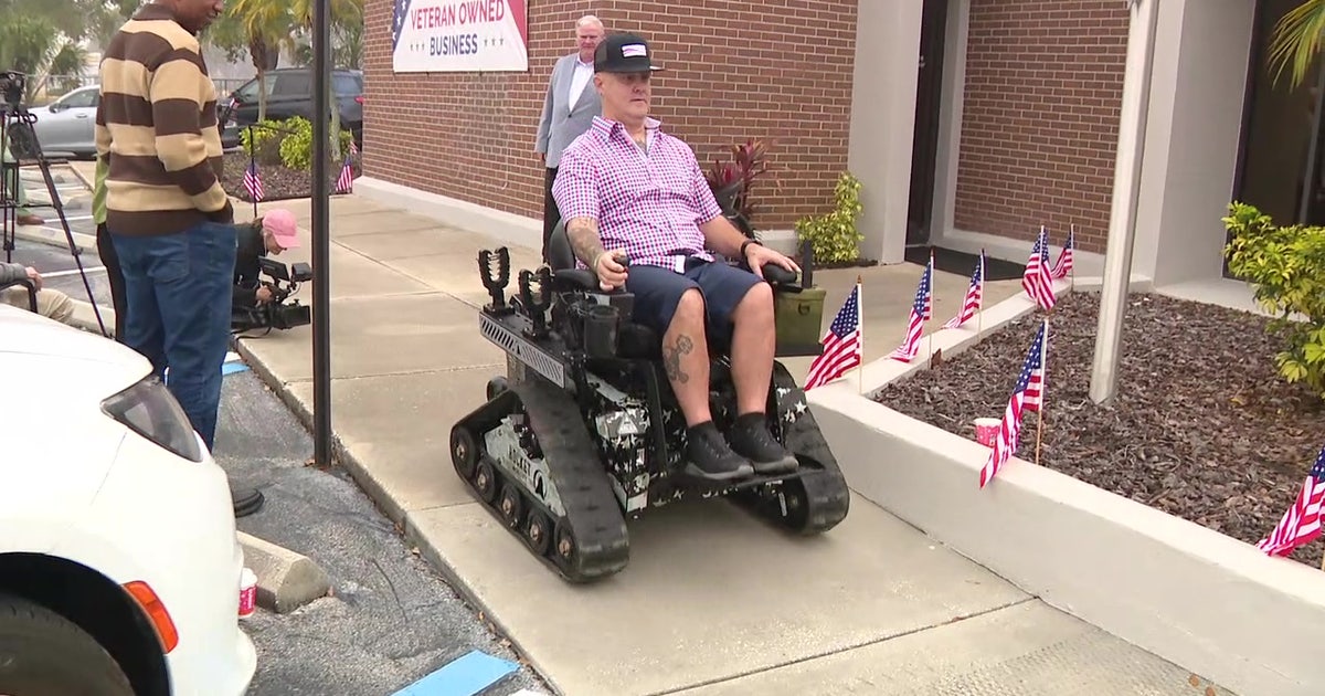 Tampa Bay Navy veteran receives wheelchair upgrade