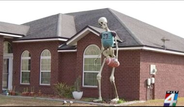 Jaguars fan refuses to take down Halloween decoration because they keep winning