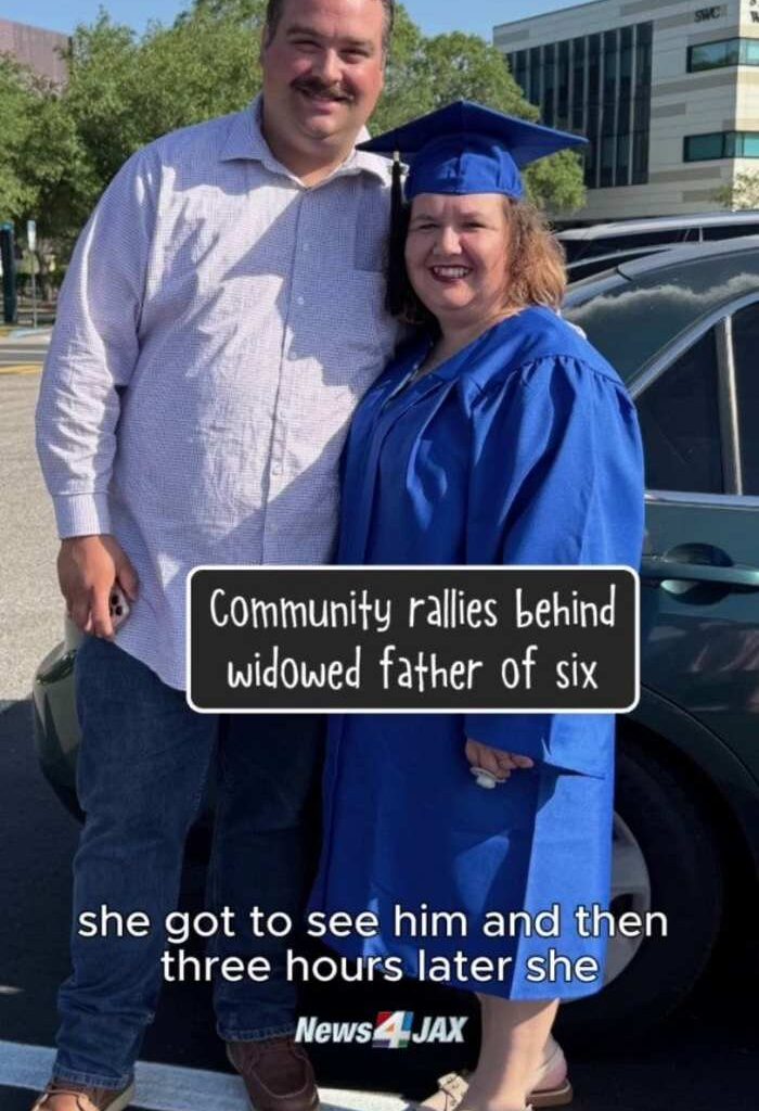 Community rallies behind Jacksonville father after wife’s tragic death following birth of 6th child