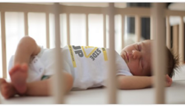baby sleeping in crib
