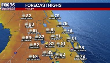 Orlando weather: Warm weekend but rain possible on Sunday
