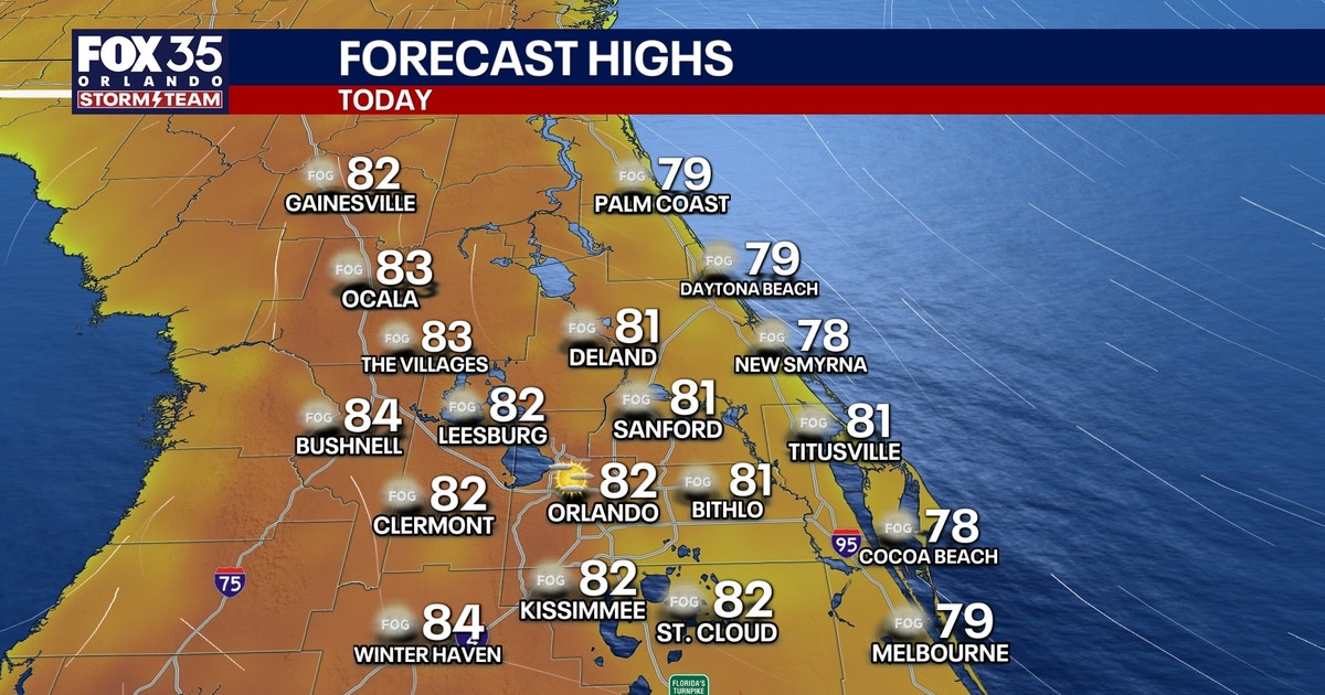 Orlando weather: Warm weekend but rain possible on Sunday