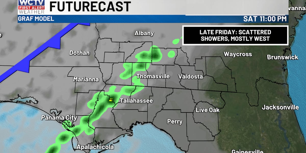 Warm and humid before showers arrive this evening