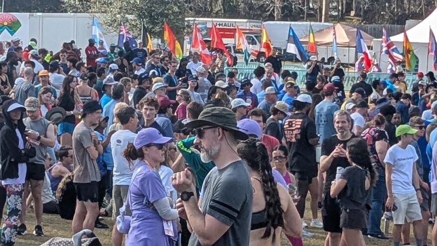 A small fraction of the massive crowds that attended the World Athletic Cross Country Championships.