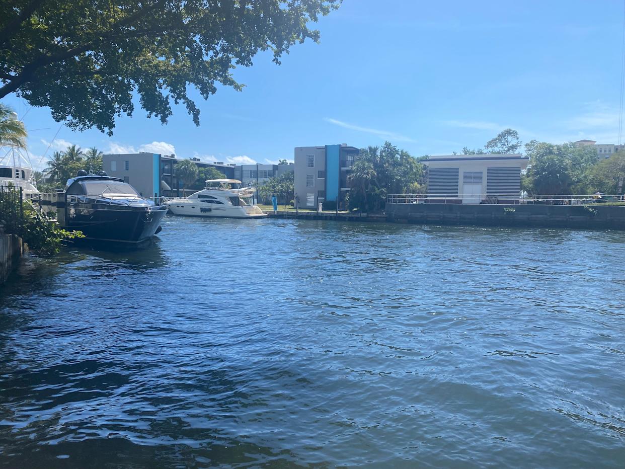 Boat in Fort Lauderdale canal
