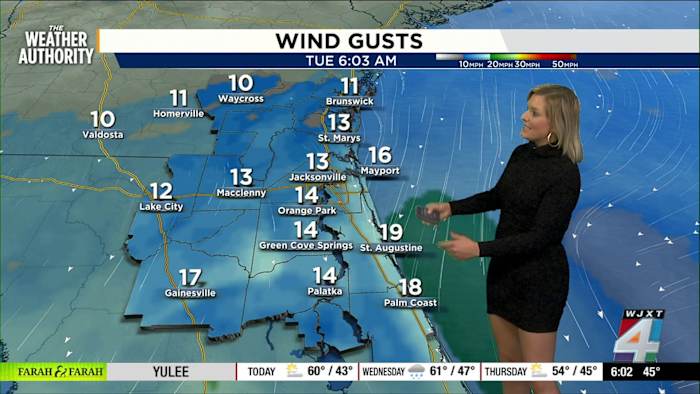 Northeast Florida, Southeast Georgia brace for rain, more 20s: Here’s when