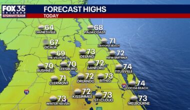 Orlando weather: Rain, cold temperatures arrive later this week