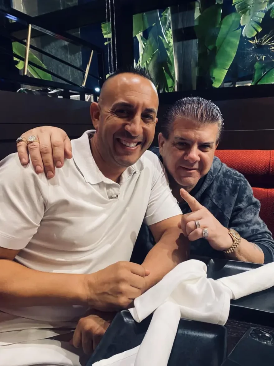 Marceno and Romano, at right, were close friends for years.