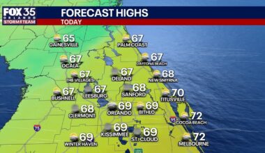 Orlando weather: Rainy Wednesday before wintry weather arrives in Central Florida