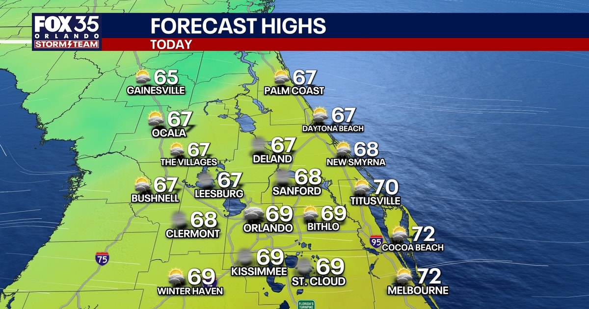 Orlando weather: Rainy Wednesday before wintry weather arrives in Central Florida