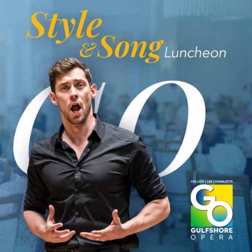 Gulfshore Opera Graphic for 'Style and Song Luncheon'