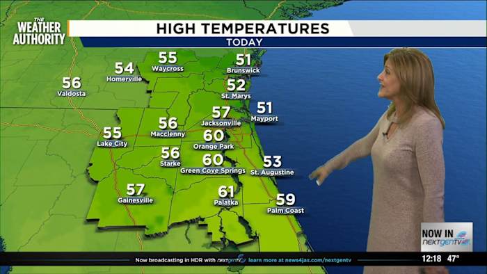Meteorologist Michelle McCormick has your noon forecast