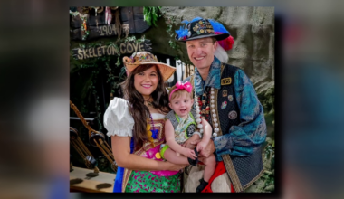 Children’s Gasparilla Parade: Ye Mystic Krewe members sharing traditions with their own young pirates