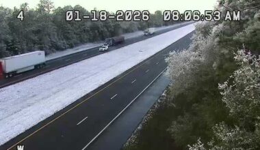 Snowfall returns to North Florida for the second consecutive year