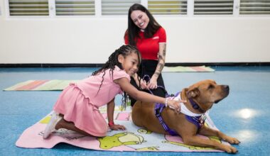 Meet Heel 2 Heal therapy dogs during Mini Animal Monday January 26. Photo courtesy of Miami Children