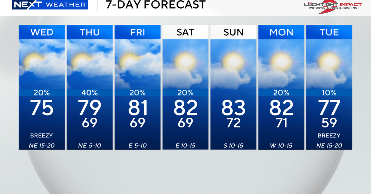 Mild conditions expected across South Florida ahead of another cold front next week