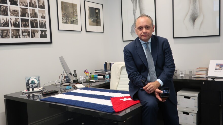 Marcell Felipe at his office in the American Museum of the Cuban Diaspora in Miami on January 12, 2026.