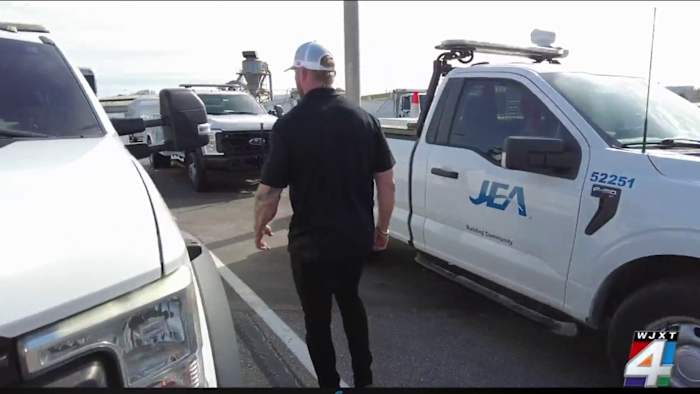 JEA worker warns drivers after crash at utility site during Move Over month