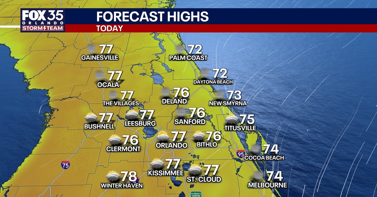 Orlando weather: Warm stretch for Central Florida before cool temps return