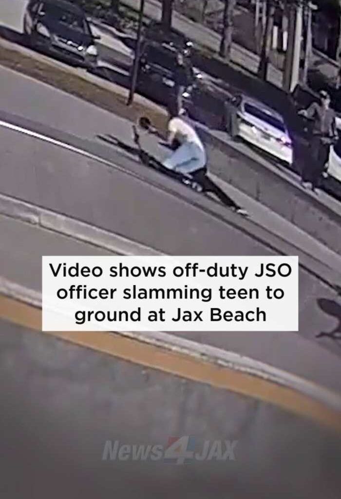 Video shows off-duty JSO officer slamming teen to ground at Jacksonville Beach skate park