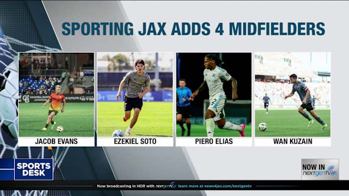 Sporting JAX adds four midfielders to USL Championship team
