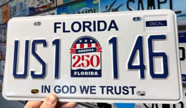 Florida’s new ‘America 250’ license plate design catching drivers’ attention