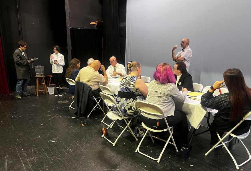 Actors participate in table read of '12 Angry Jurors.'