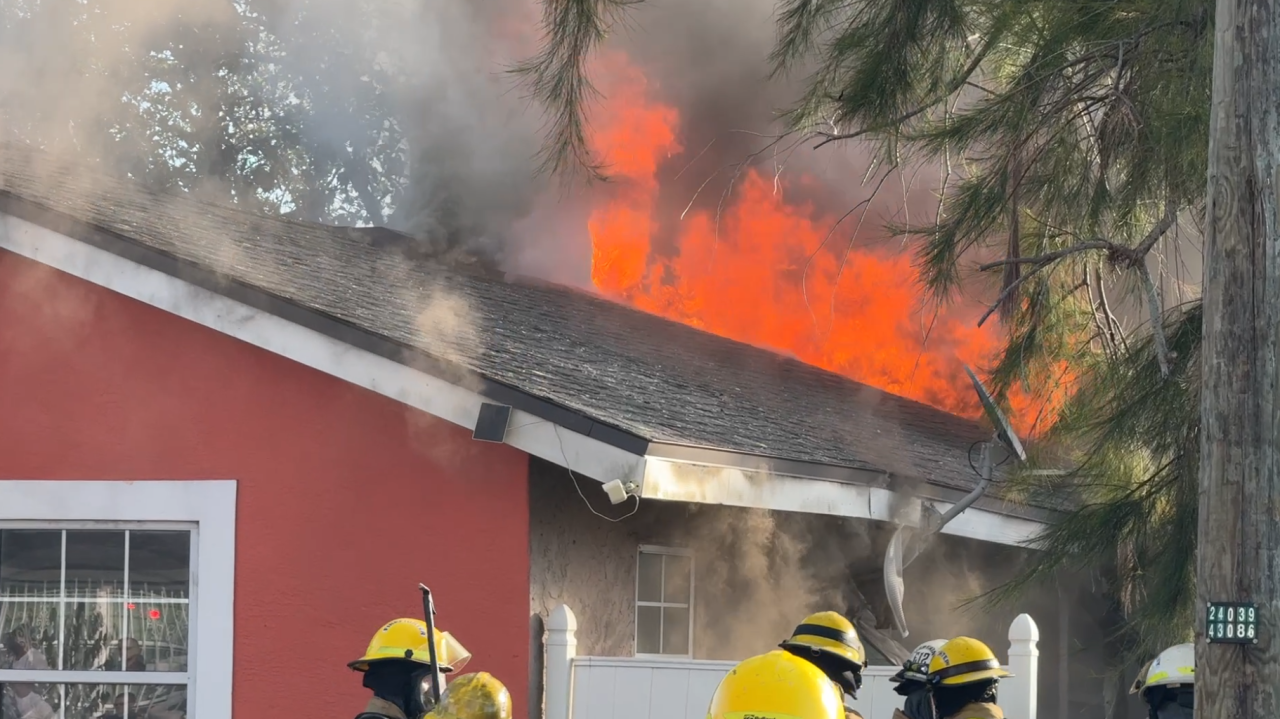 Tampa Fire Rescue on scene of a structure fire