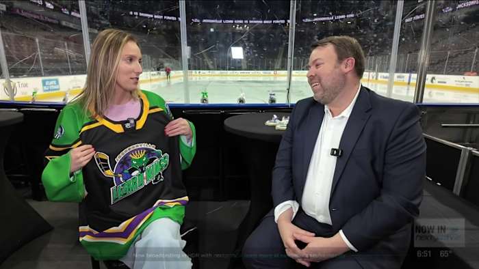 Icemen wearing throwback Lizard Kings jerseys for Friday, Saturday home games