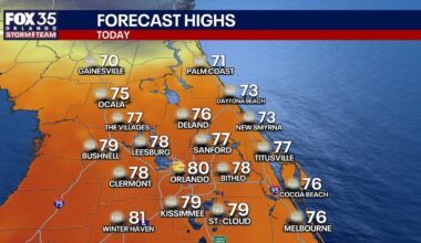 Orlando weather: Springlike weekend warmth before freezing temps return